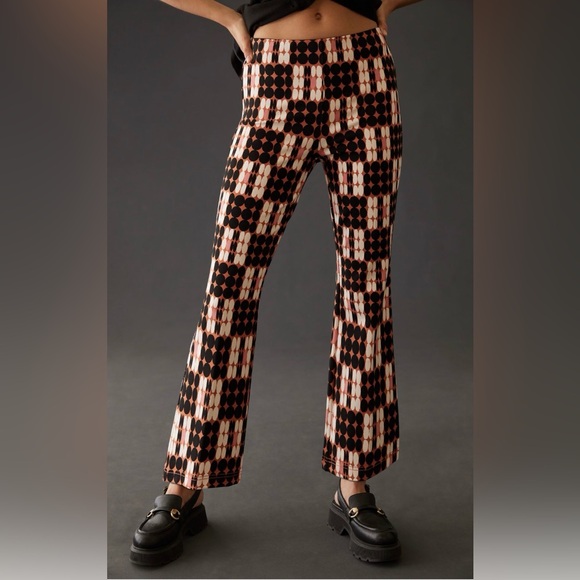 Anthropologie Maeve The Margot Kick-Flare Crop Pants - Picture 2 of 6